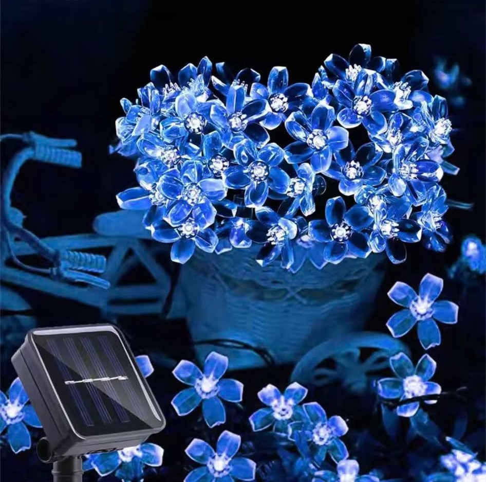 Guirlande_ lumineuse_ extérieur_ solaire_ bleue 